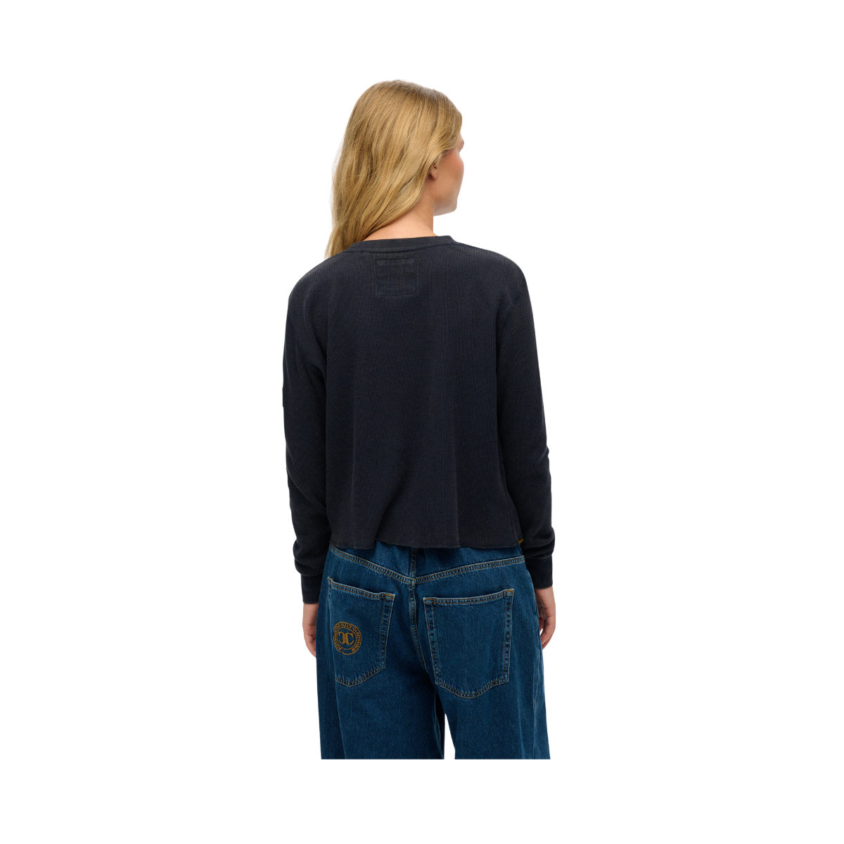 Ath Essential Graphic Ls Top - Eclipse Navy