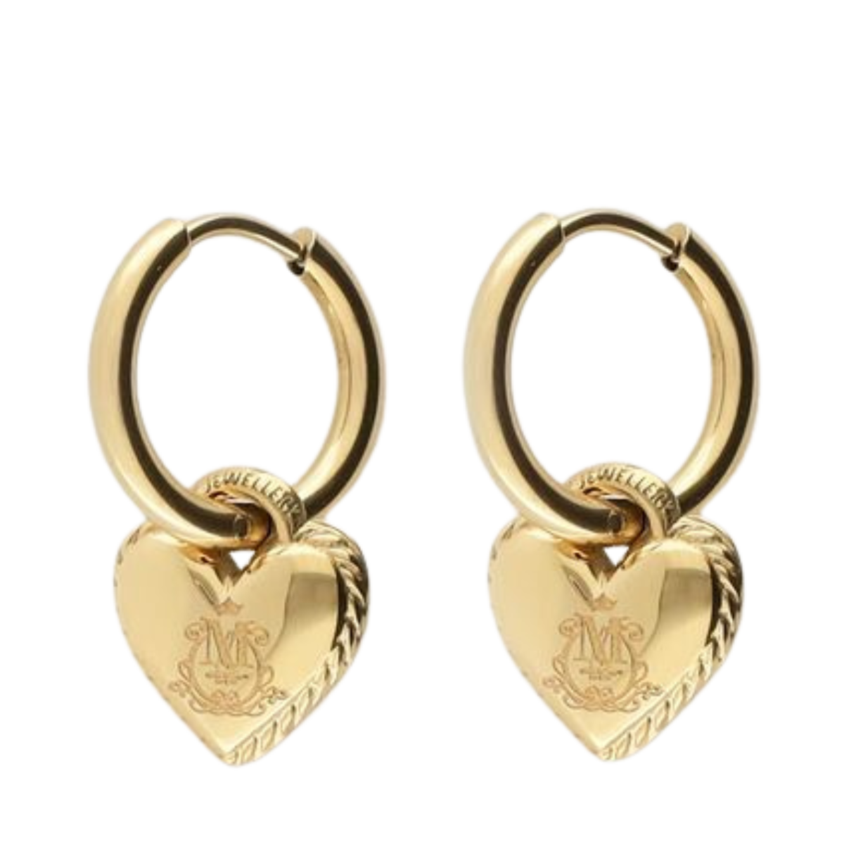 Oorbel candy couture charmhart - 1200 Gold