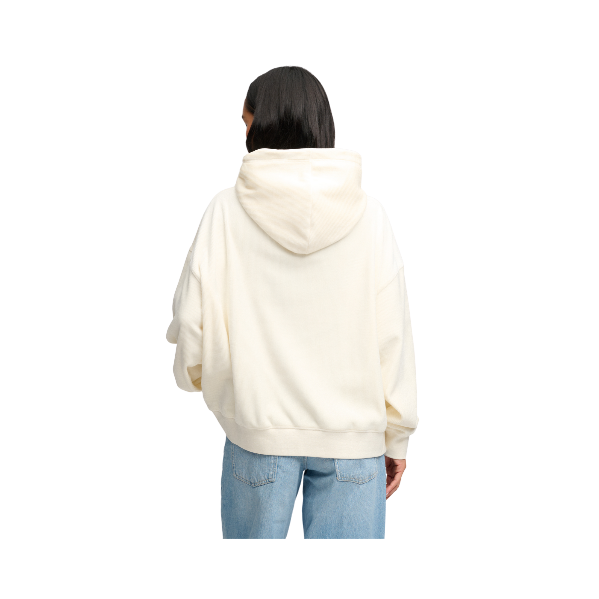 Drop Needle Velour Hood - 22C Cream