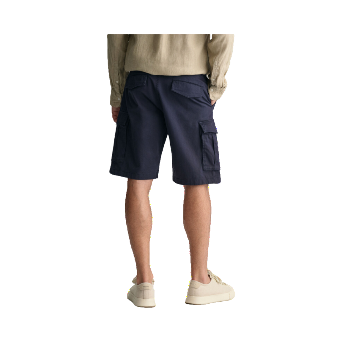 Relaxed Linen DS Shorts - Navy