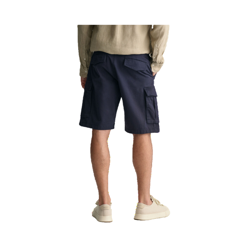 Relaxed Linen DS Shorts - Navy