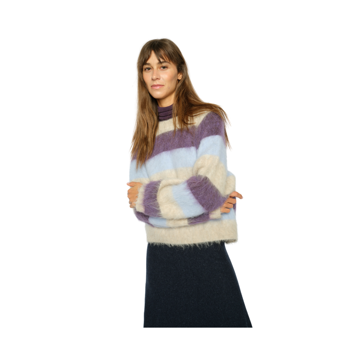 MMSuvi Stripe Knit - Sweet Grape