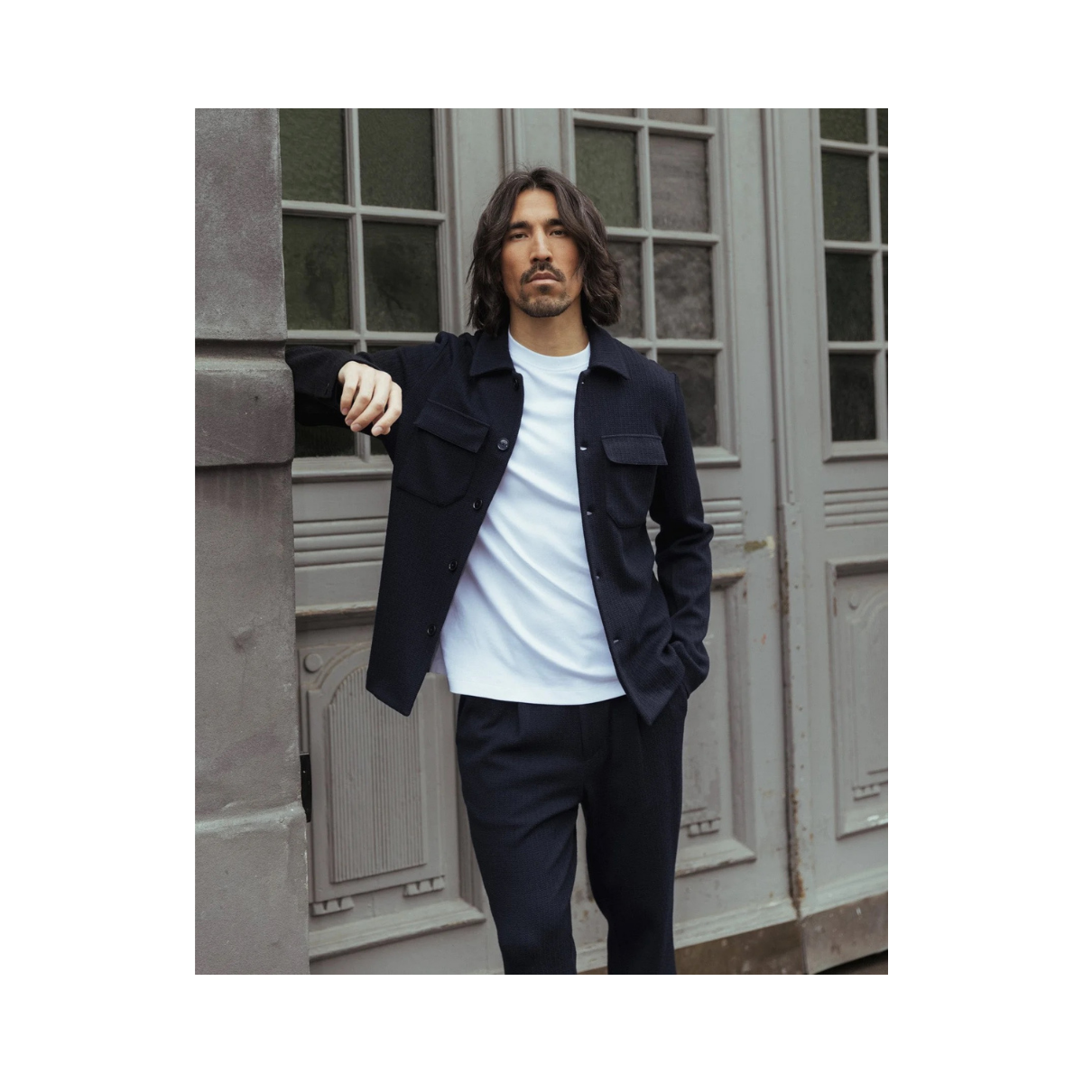 MMGAustin Knit Overshirt - Navy