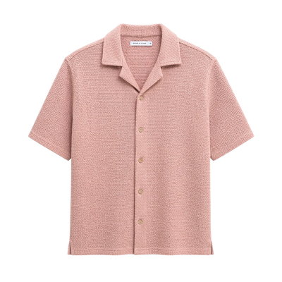 Asher S/S Shirt - Pale Peach