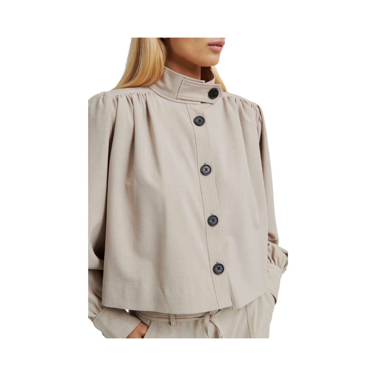 Zoie Jacket - Light Beige Melange