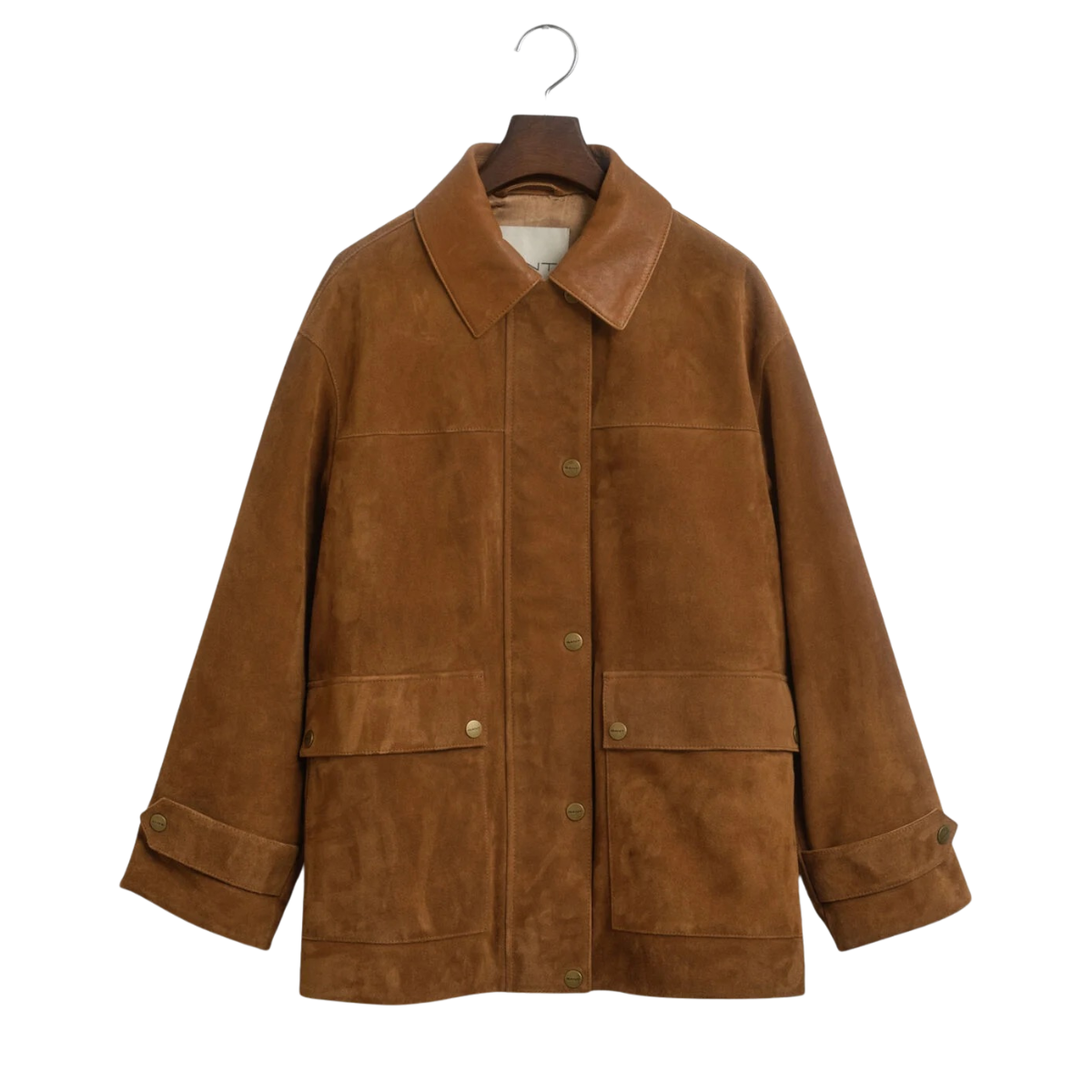 Suede Barn Jacket - Cognac