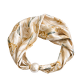 Pärlsilkesscarf - Coffee