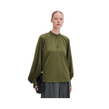 Stand Collar Blouse - Laurel Green