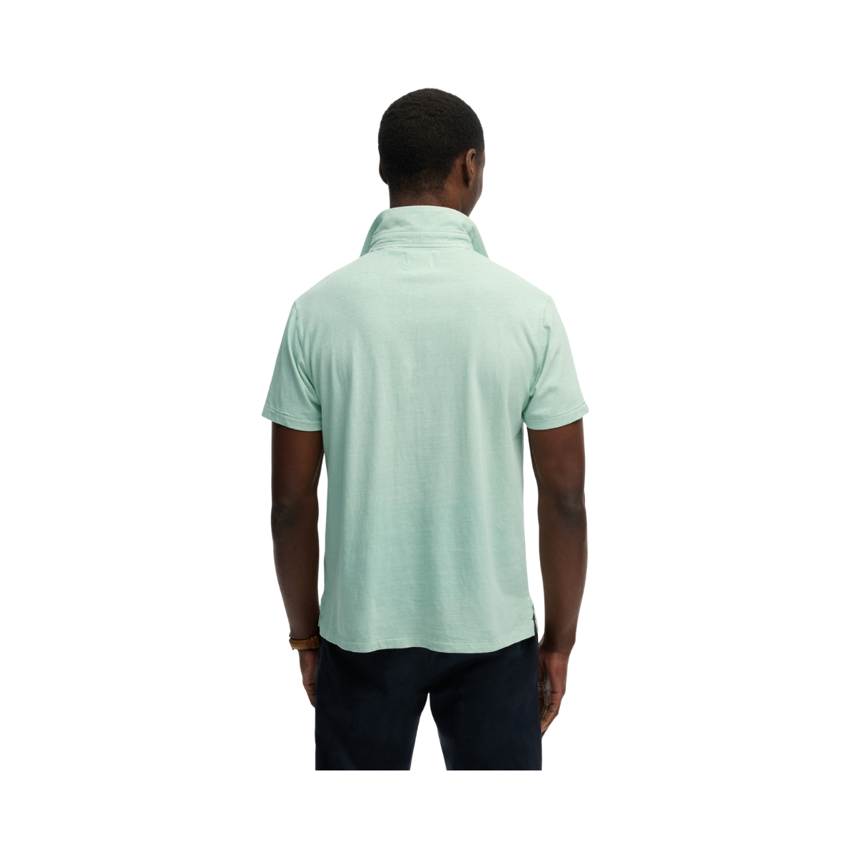 Classic Cotton Linen Polo - Fresh Mint Green