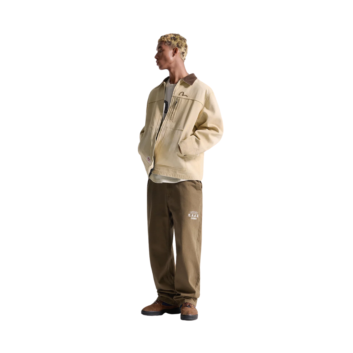 Vintage Canvas Coverall Jacket - BEIGE