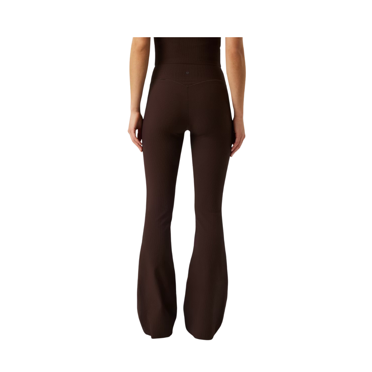 Studio Ribbed Flare Tights Regular - Coffee Bean