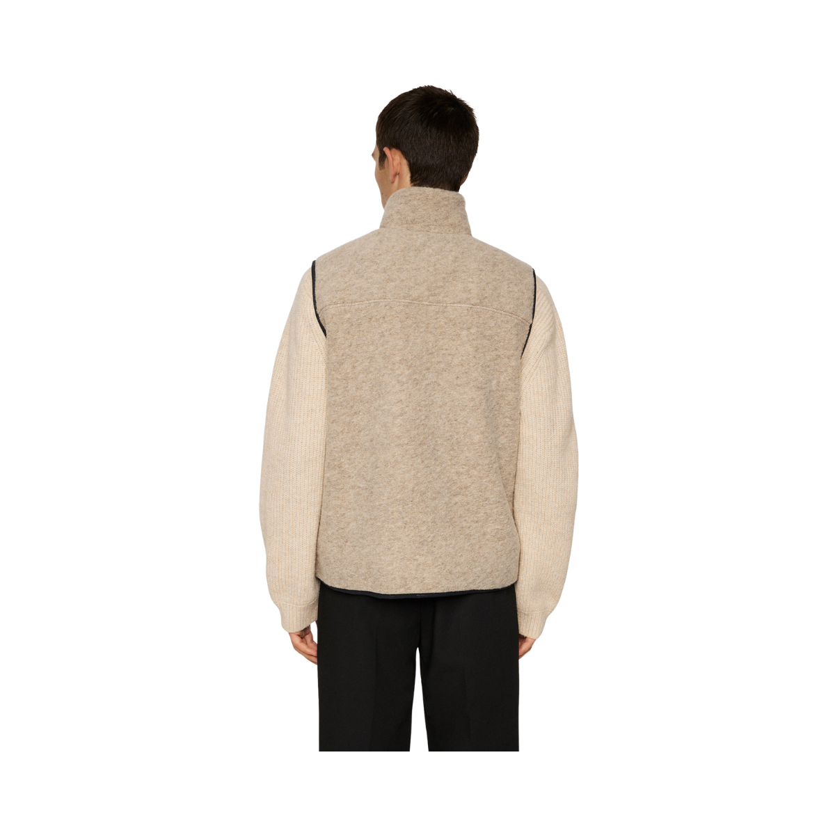 Duncan Wool Fleece Vest - Moonbeam