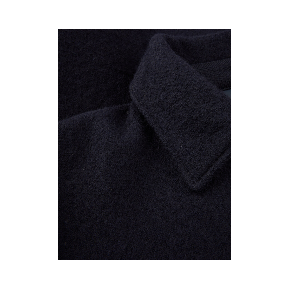 Overshirt Knitted Felted Wool - Navy