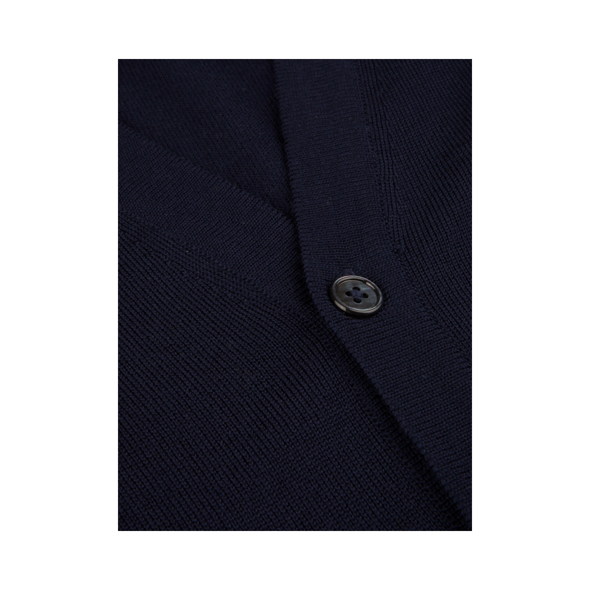 Cardigan Knitted Merino Wool - 190 Navy