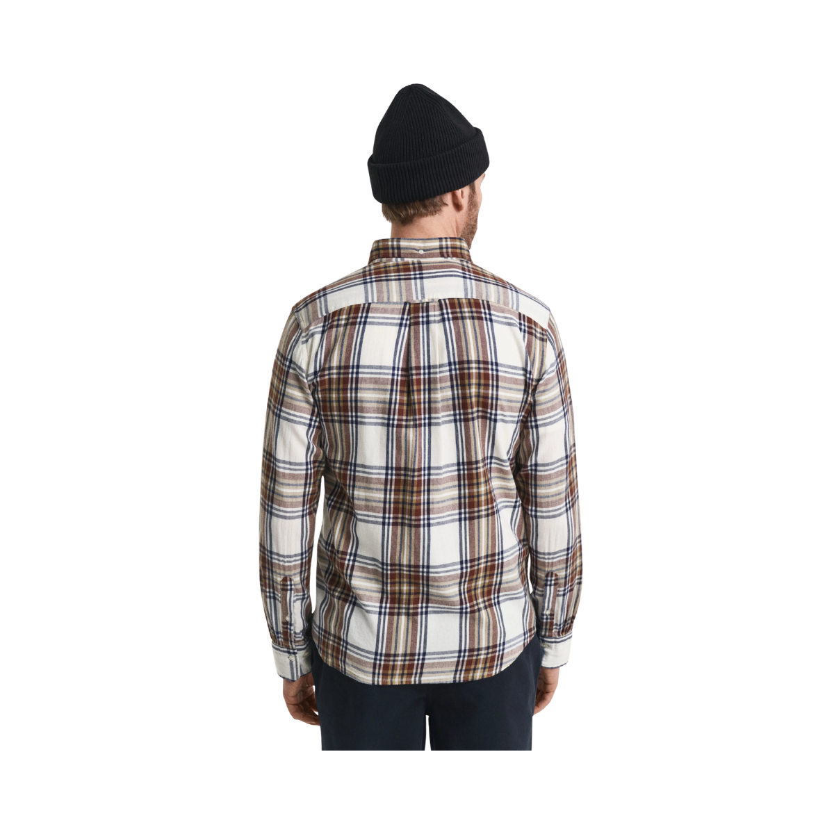 Windblown Flannel Check Shirt - Cream
