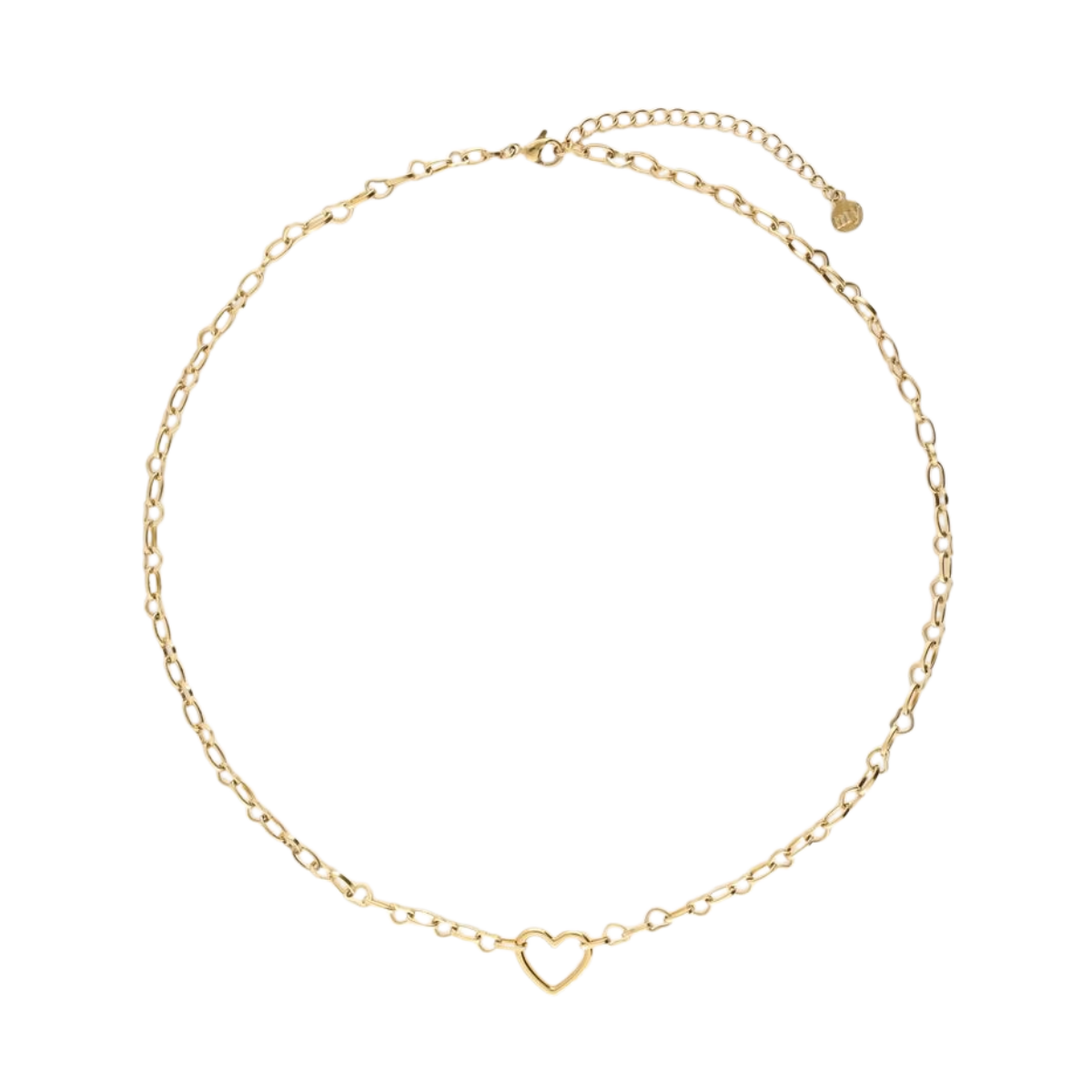 Necklace heart chain - 1200 Gold