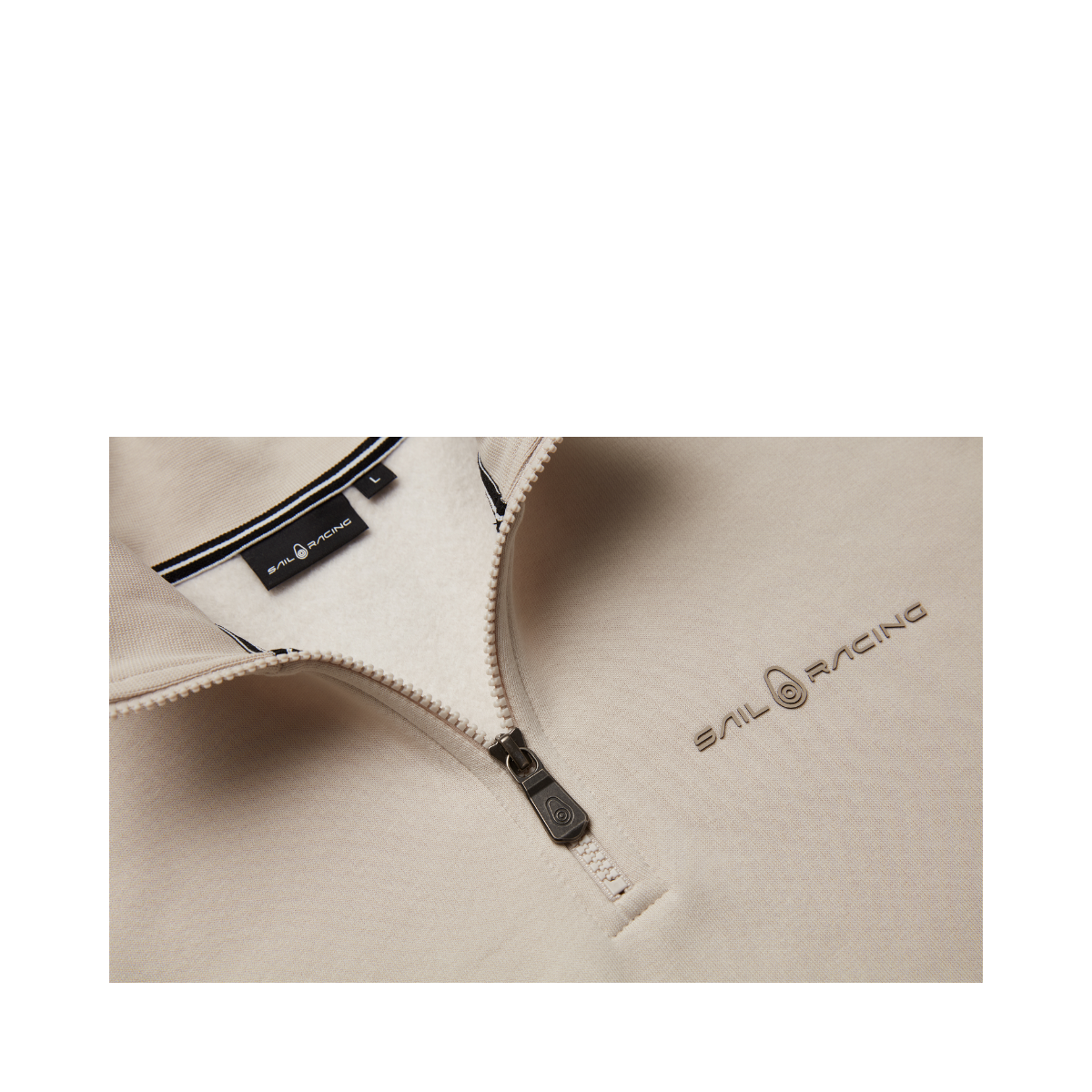 Bowman Logo T-Neck - Ecru