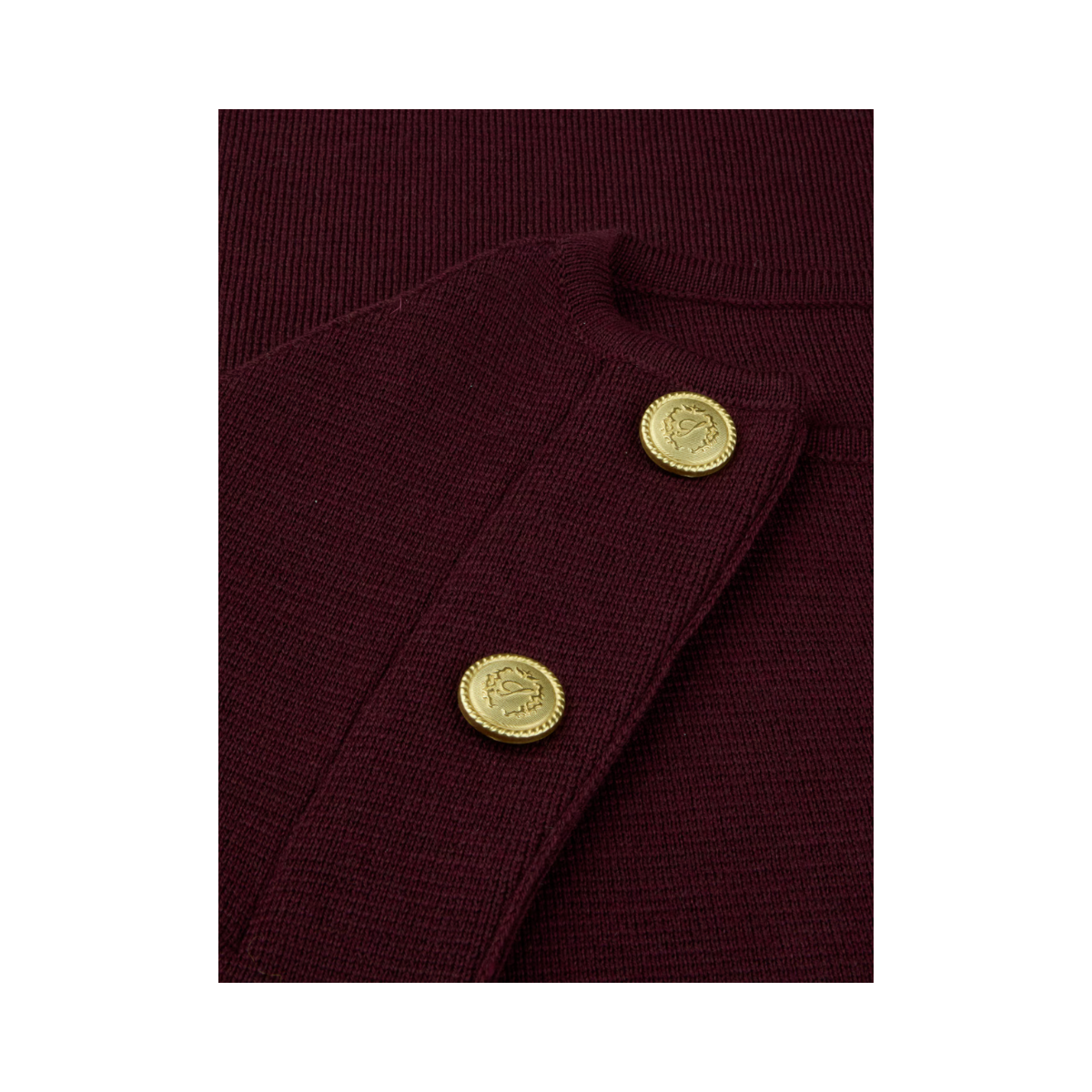 Mary Knit Poncho - Dark Red