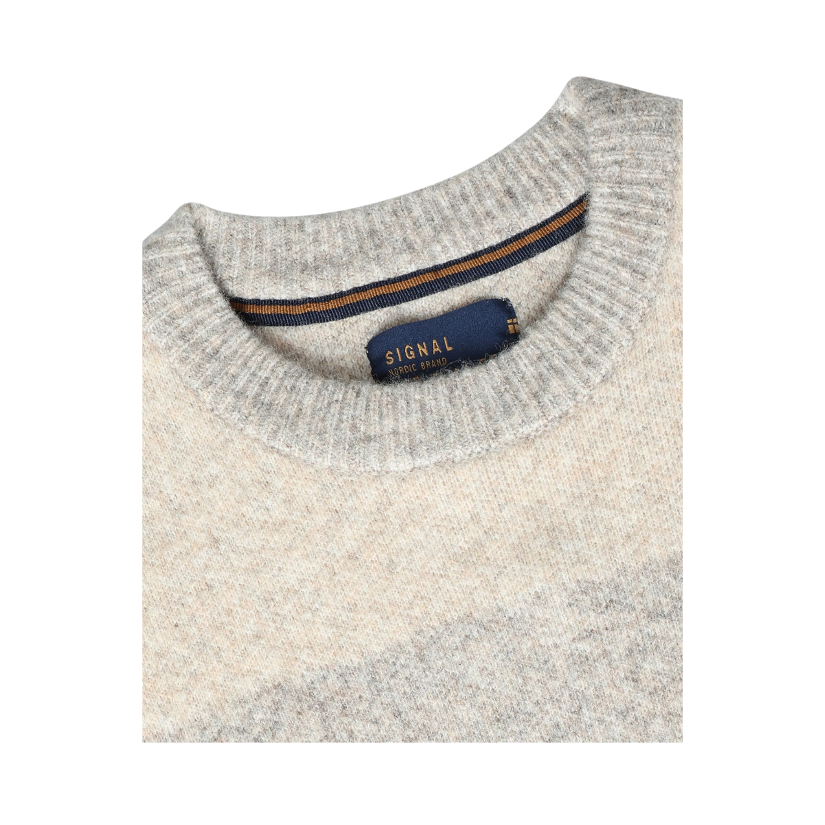 12558 VilmerSi Panel Knit - Mid Grey Melange