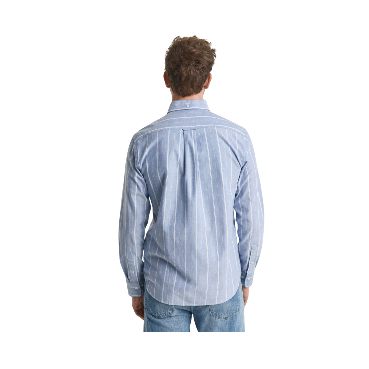 Classic Oxford Stripe Shirt - Rich Blue