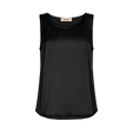 Astrid Silk Tank Top - Black