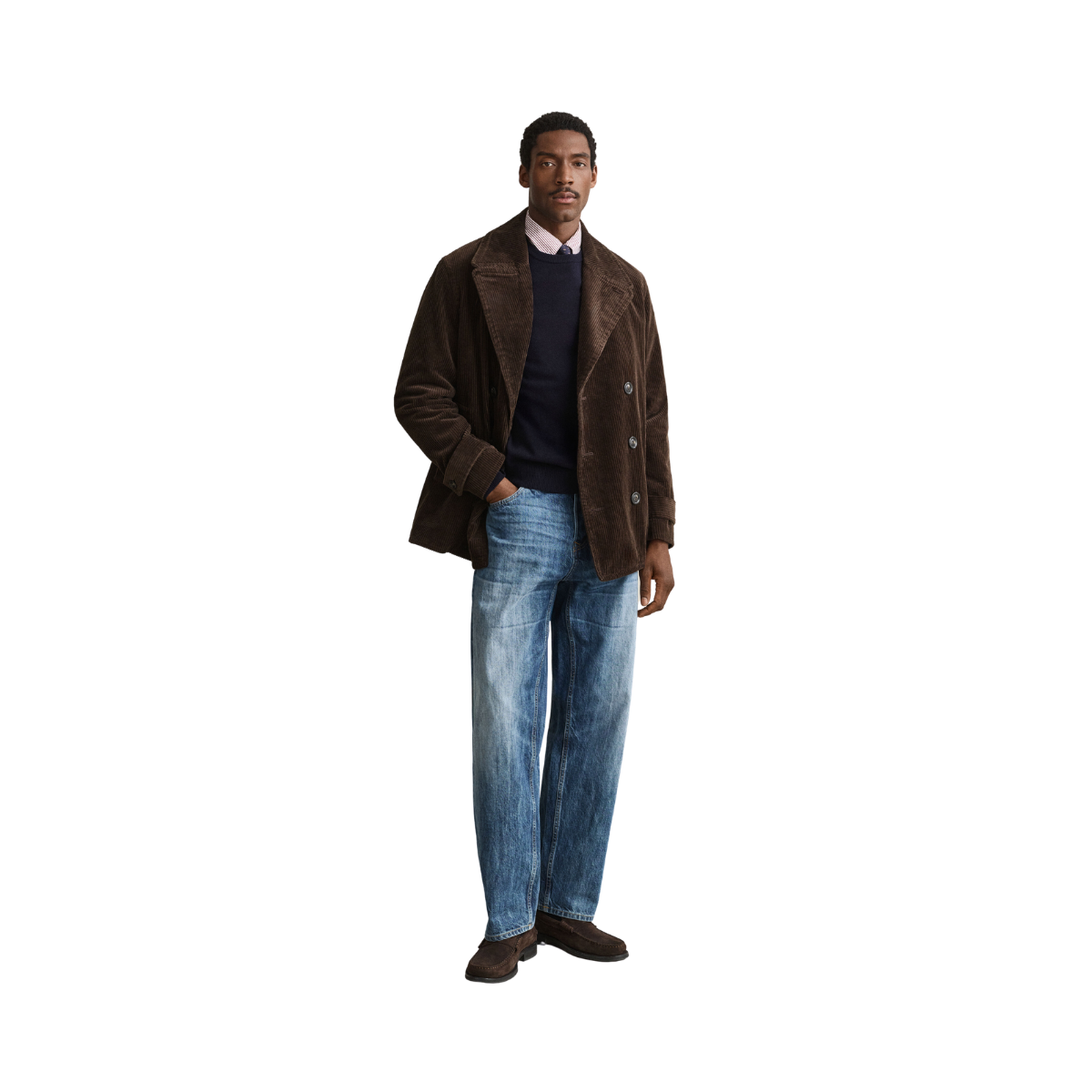 Superfine Lambswool C-Neck - Marine