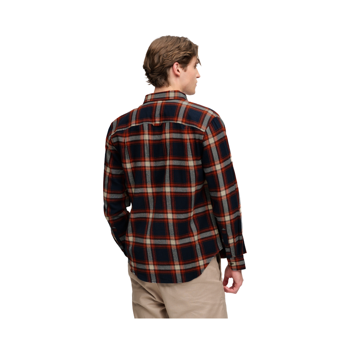 L/S Cotton Lumberjack Shirt - Worker Check Navy
