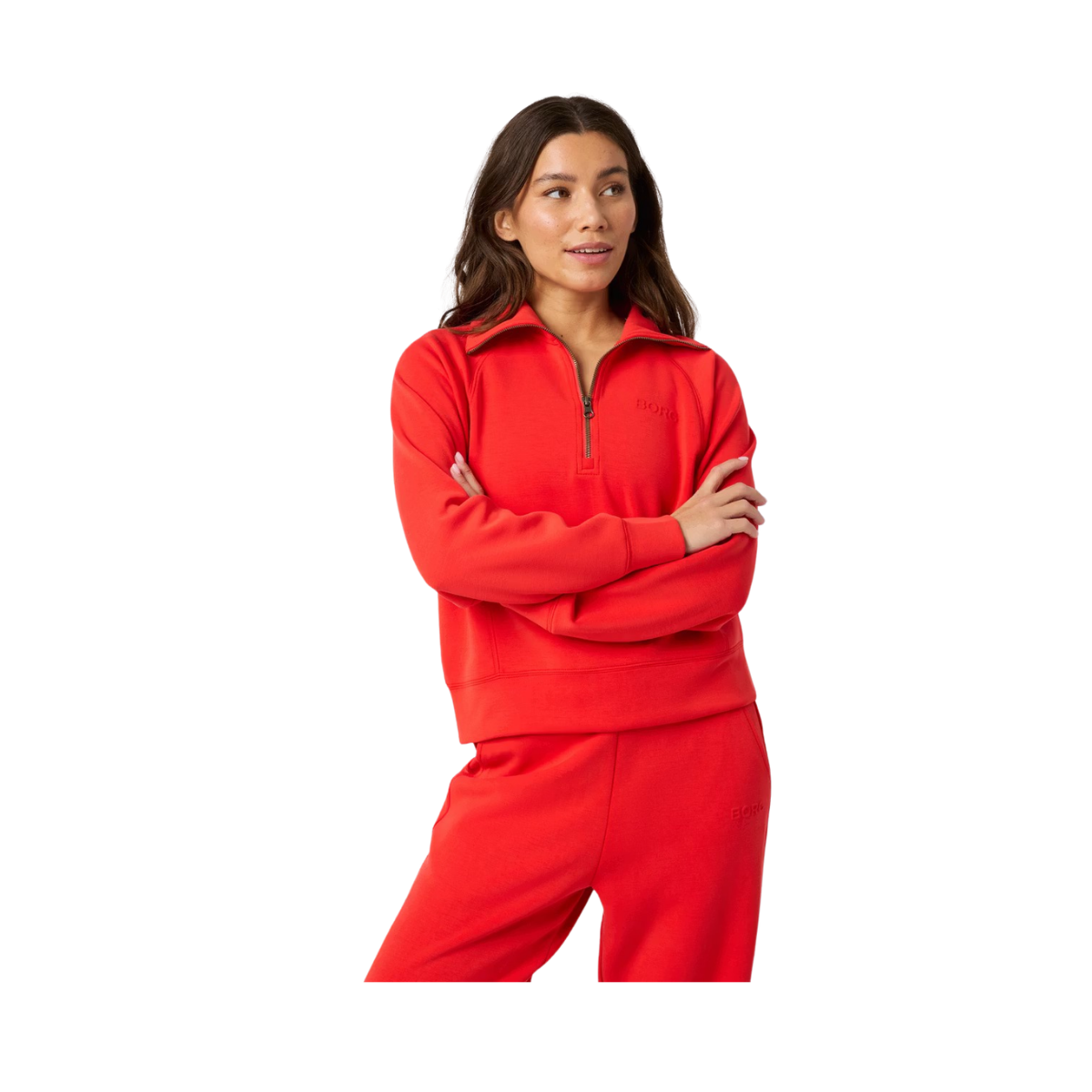 Studio Soft Halfzip Sweatshirt - Flame Scarlet