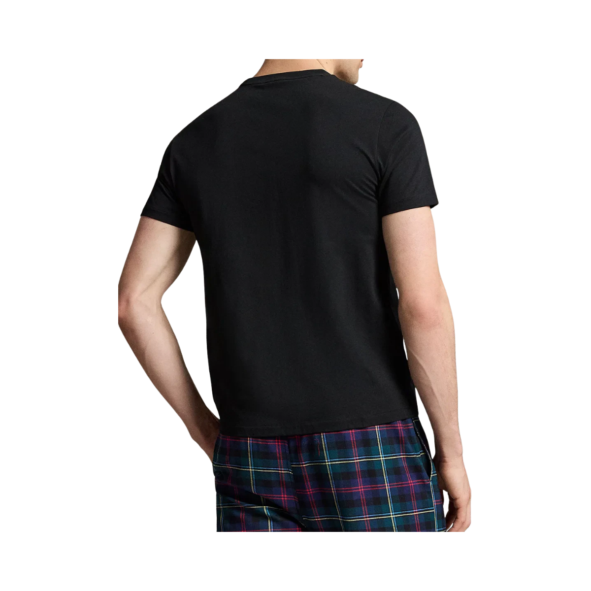 Knit T Shirt Sleep Top - Black