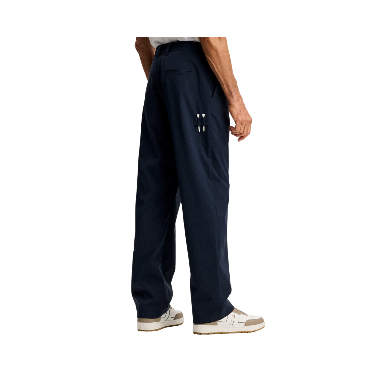 Devyn Straight Vent Pants - JL Navy
