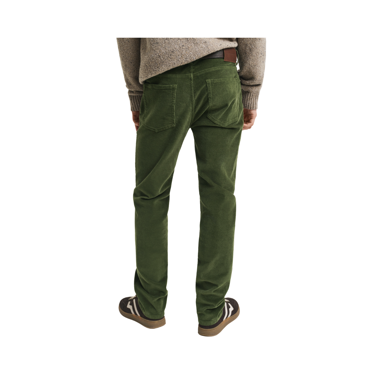 Reg Cord Jeans - Country Green