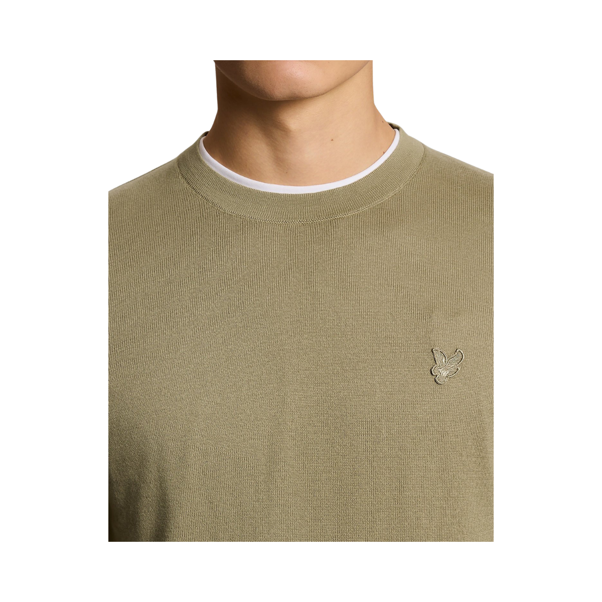 Tonal Superfine Crew Neck - Sage Uniform