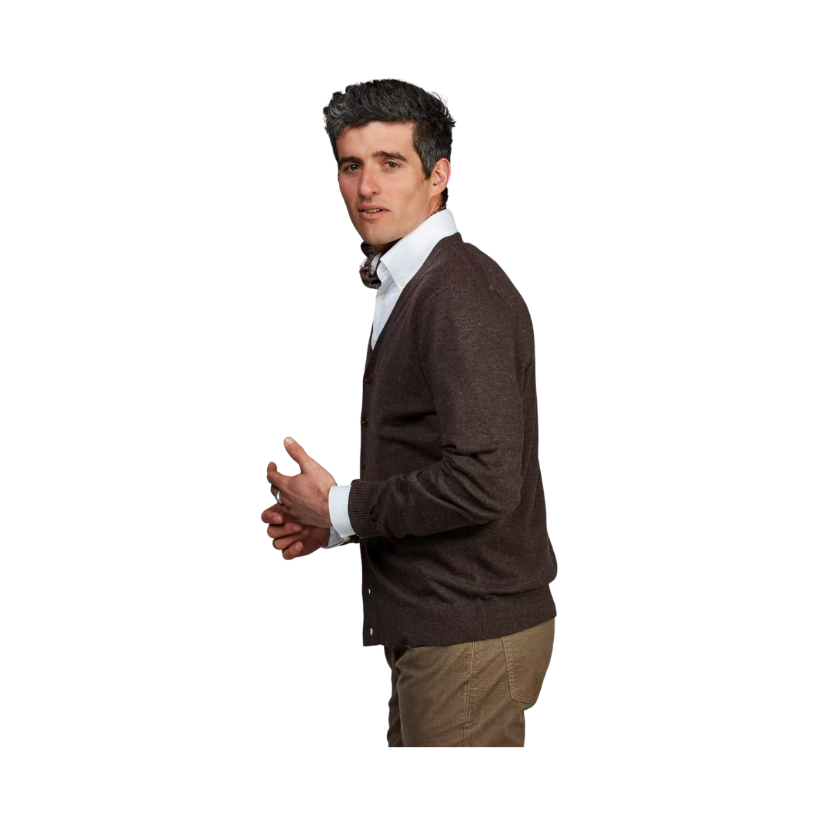 Classic Cardigan - Dark Brown
