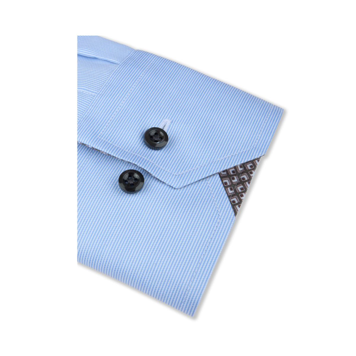 Slimline C75 RM cuff Contrast - Light Blue Stripe