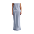Hana Long Logo Skirt - 05 Denim Blue