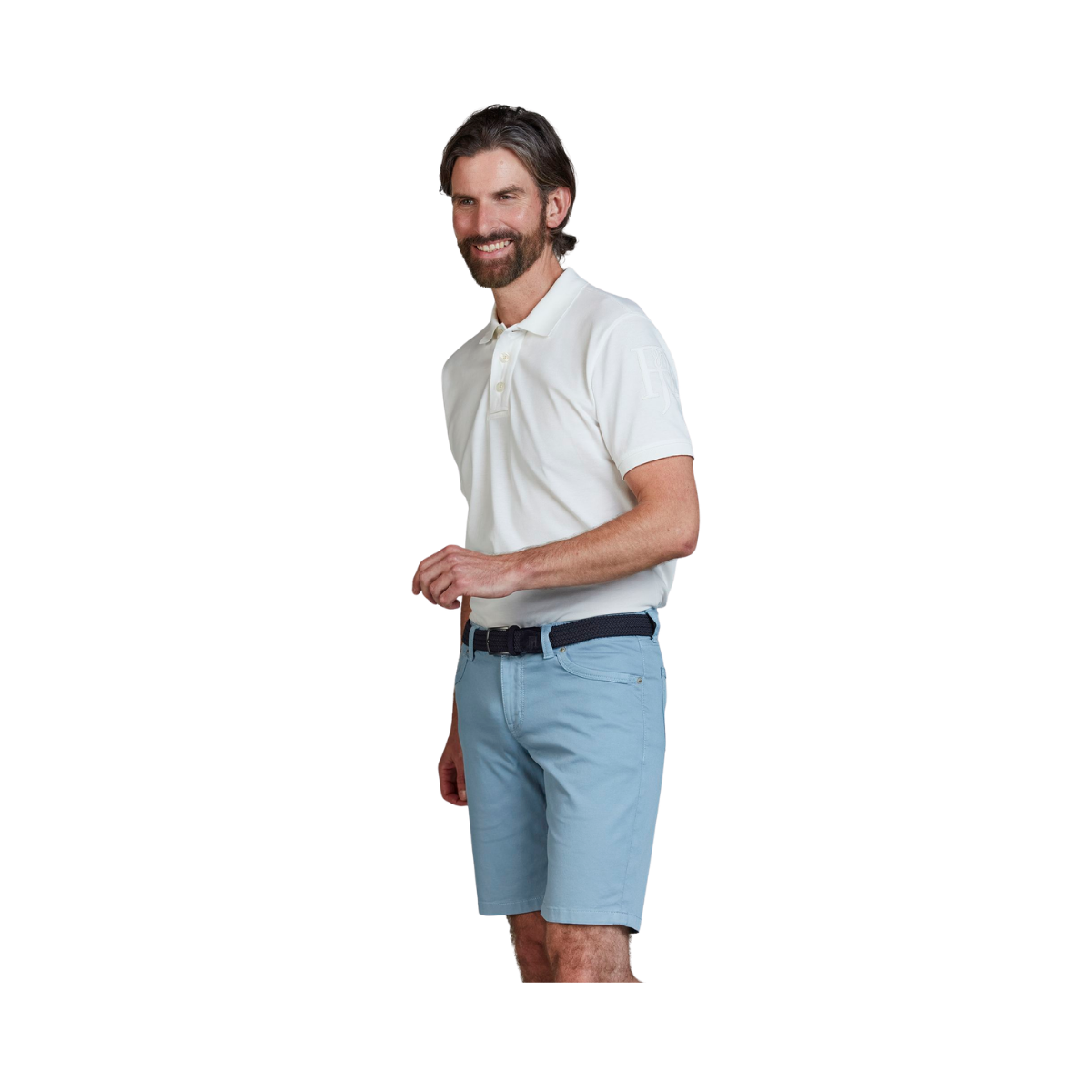 5-Pkt Pan Oxford Shorts - Blue