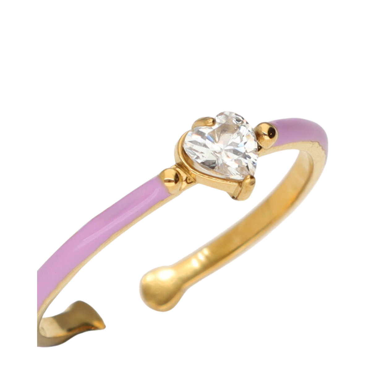 Ring Fine Lilac Strass - Gold