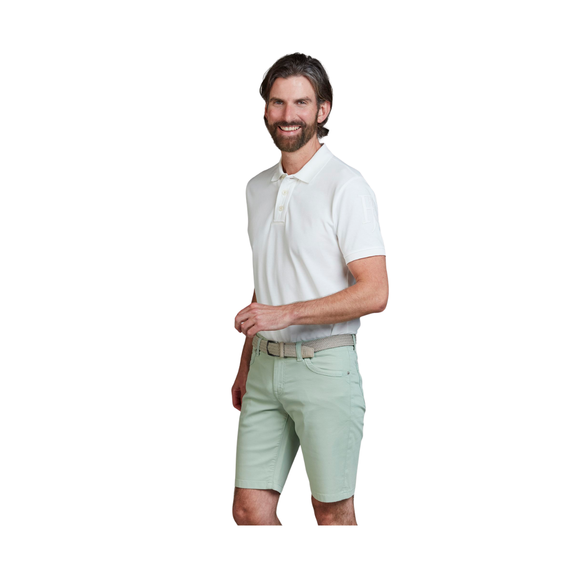5-Pkt Pan Oxford Shorts - Light Green