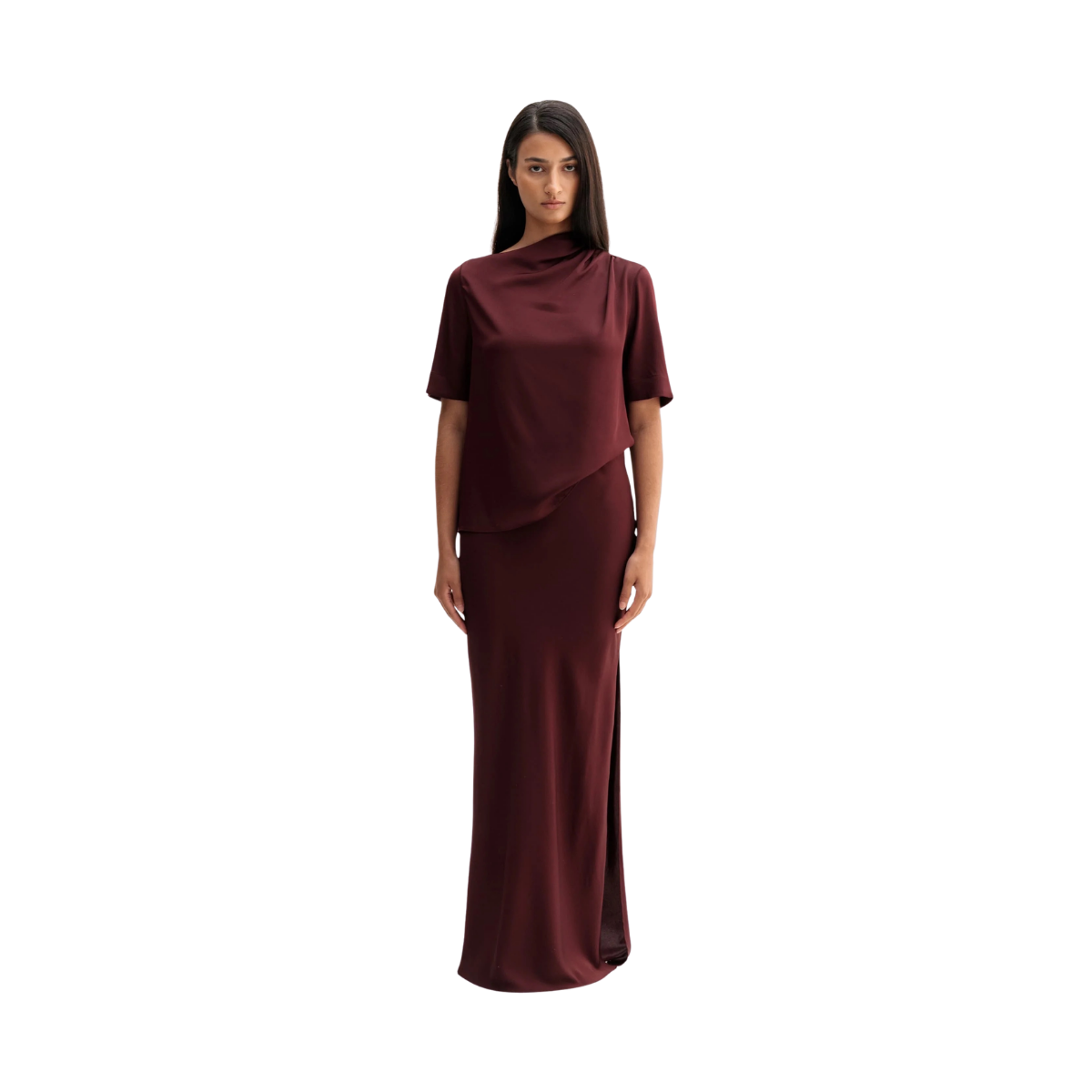 Lima Tee - Burgundy