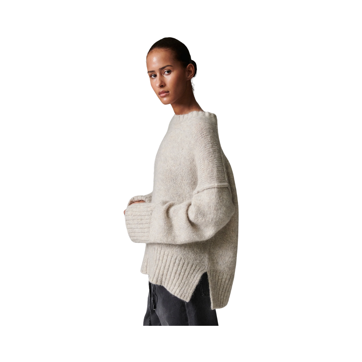 Josie - Soft Mohair - Light Grey Melange