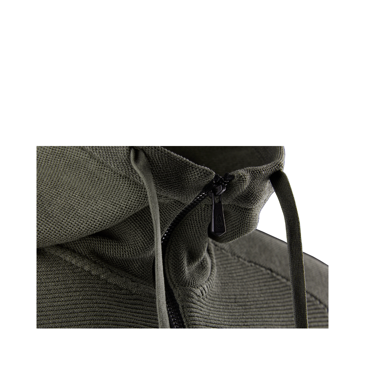 Element Seamless Zip Hood - Mud Green