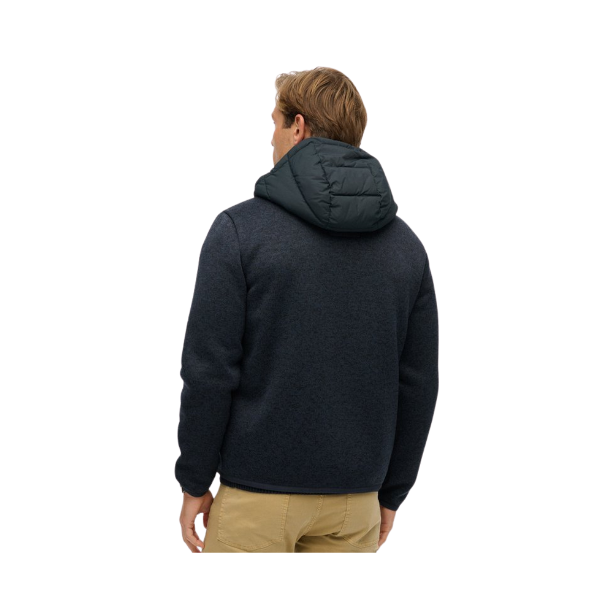 Hooded Storm Knit Hybrid Jacket - 98T Eclipse Navy