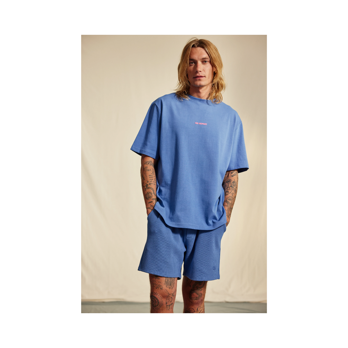 Berkeley Tee On Repeat - Riveira Blue