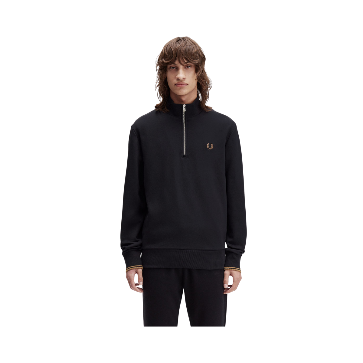 Half Zip Sweatshirt - Black