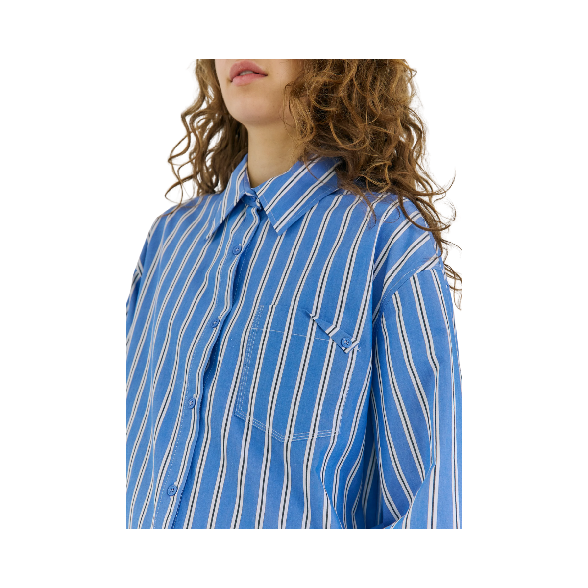Nicci Shirt - Off-White Stripe