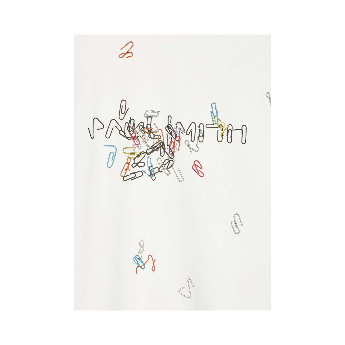 Reg Fit T-Shirt Paperclips - Off White