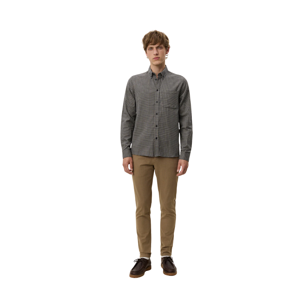 Konrad Check Flannel Shirt - Gargoyle