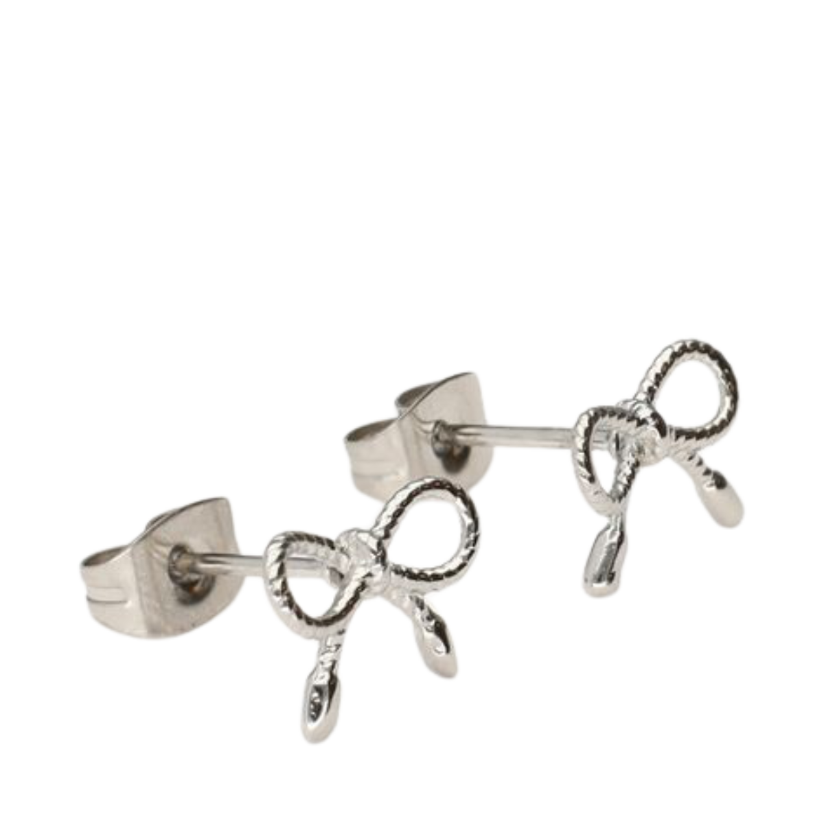 Earstuds bow mini - Silver