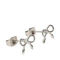 Earstuds bow mini - Silver