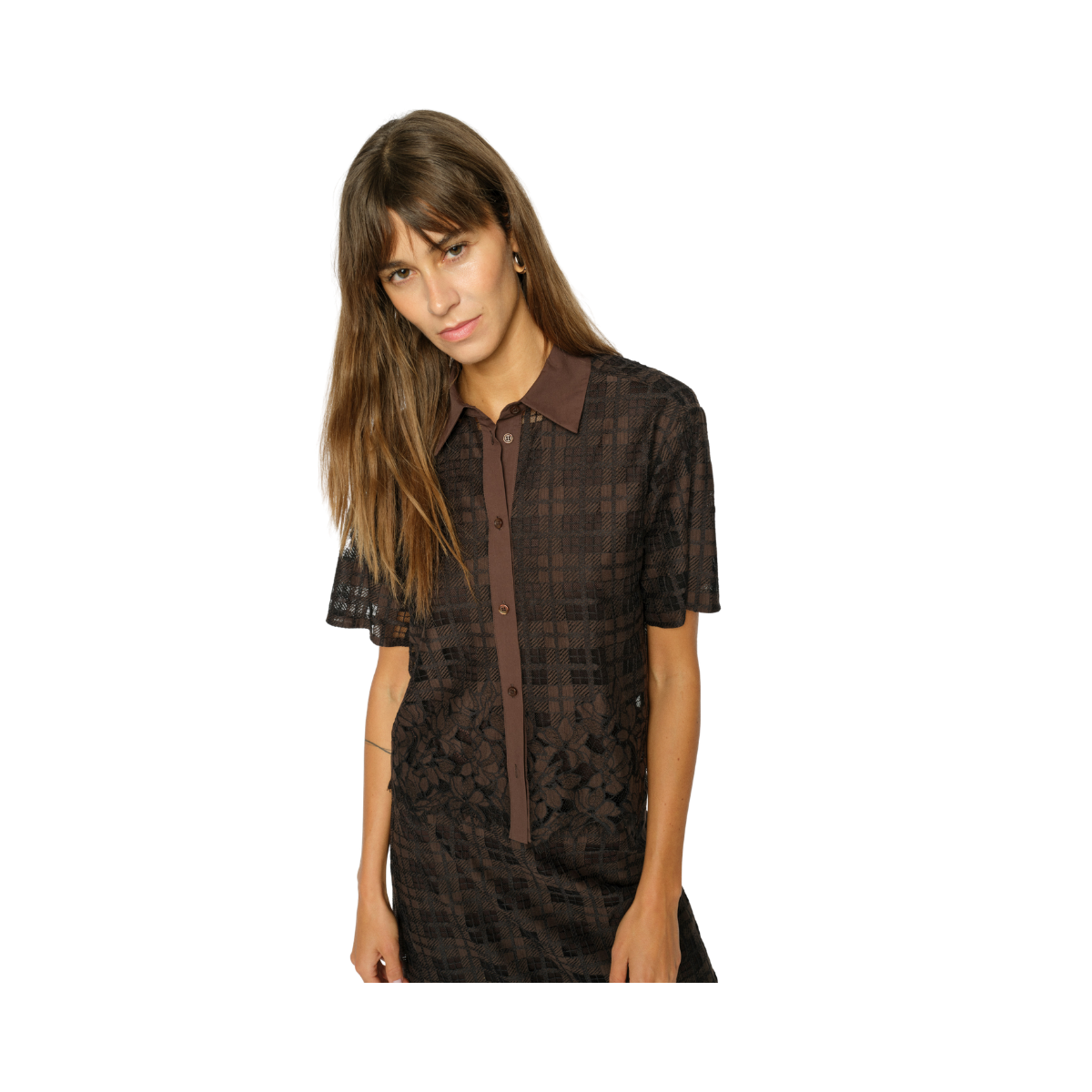 MMLia Checko SS Lace Shirt - Delicioso
